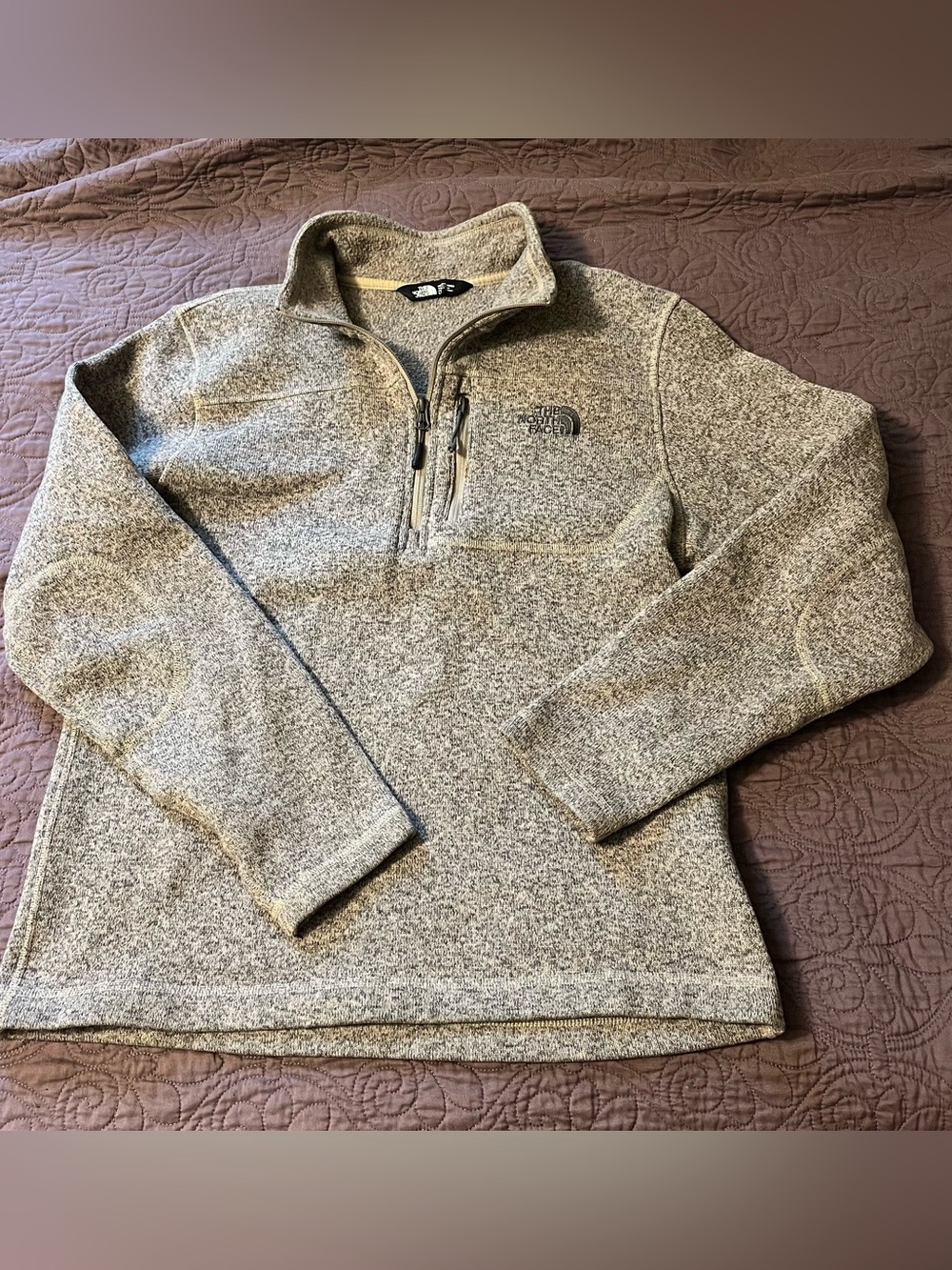 The North Face Men’s Gray Heather Half-Zip Pullover